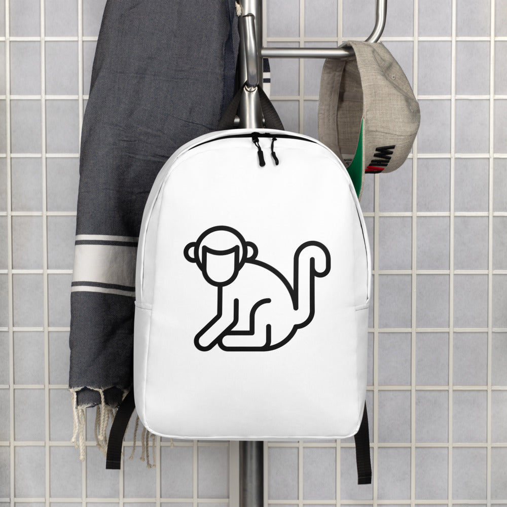 Fabs & Co Black Logo Minimalist Backpack