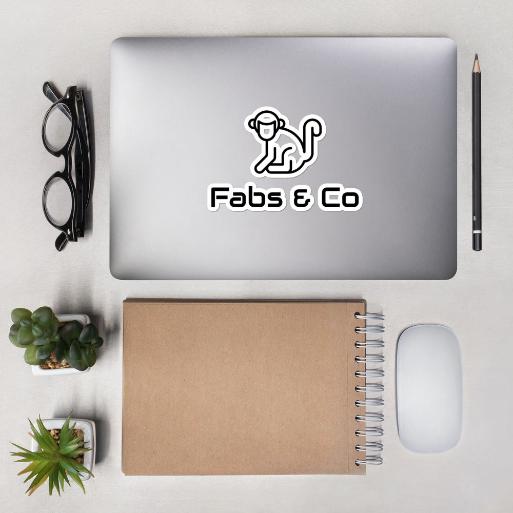 Original Black Logo Bubble-Free Stickers