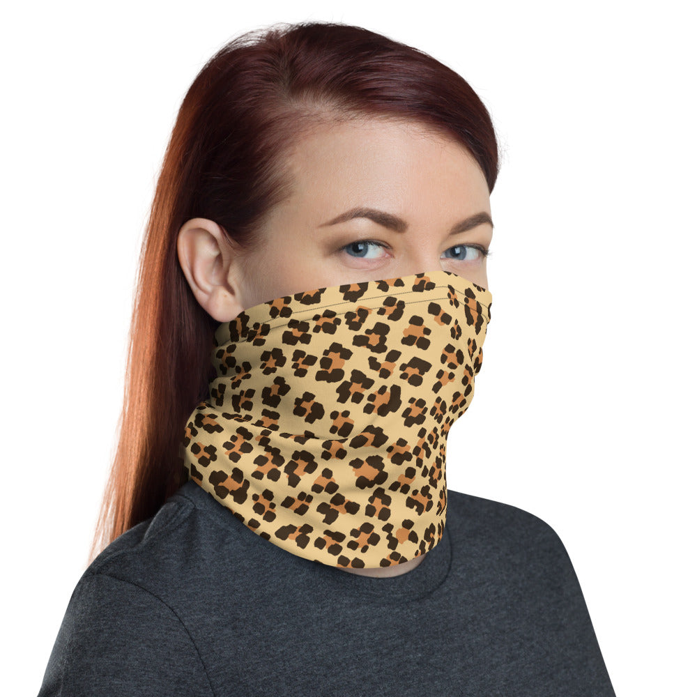 Leopard Print Face Mask/Neck Gaiter