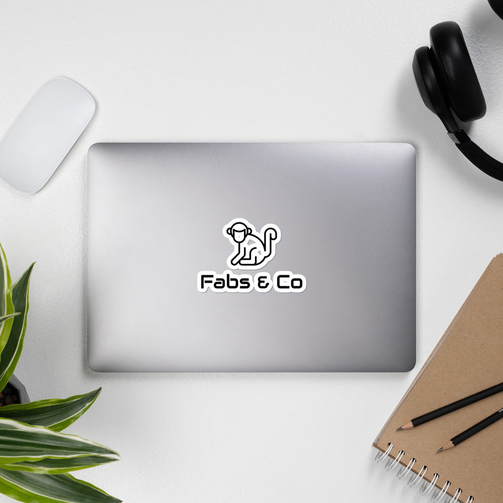 Original Black Logo Bubble-Free Stickers