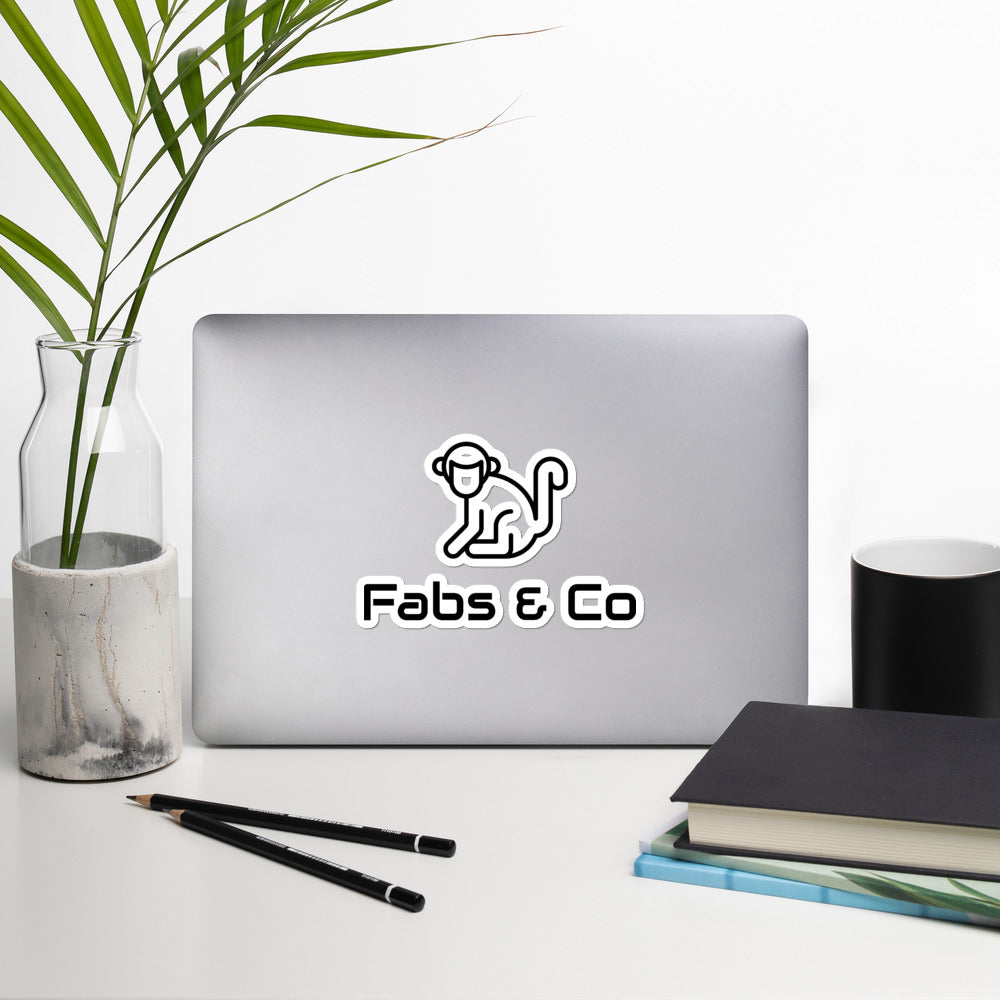 Original Black Logo Bubble-Free Stickers