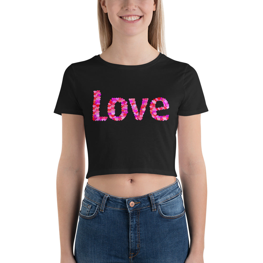 Love Womens Crop Top