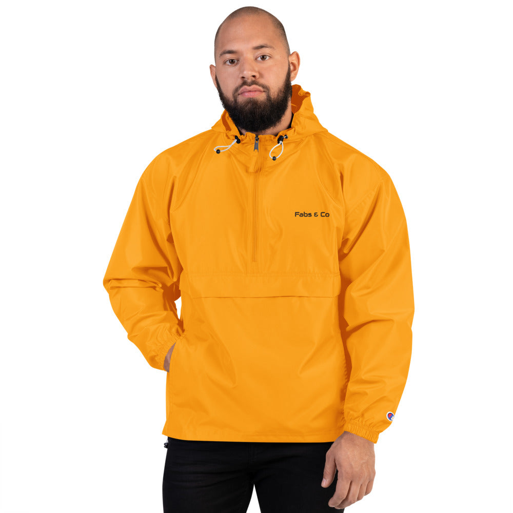 Fabs & Co x Champion Wordmark Logo Mens Packable Jacket
