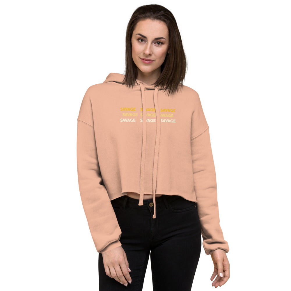 Savage Crop Womens Hoodie