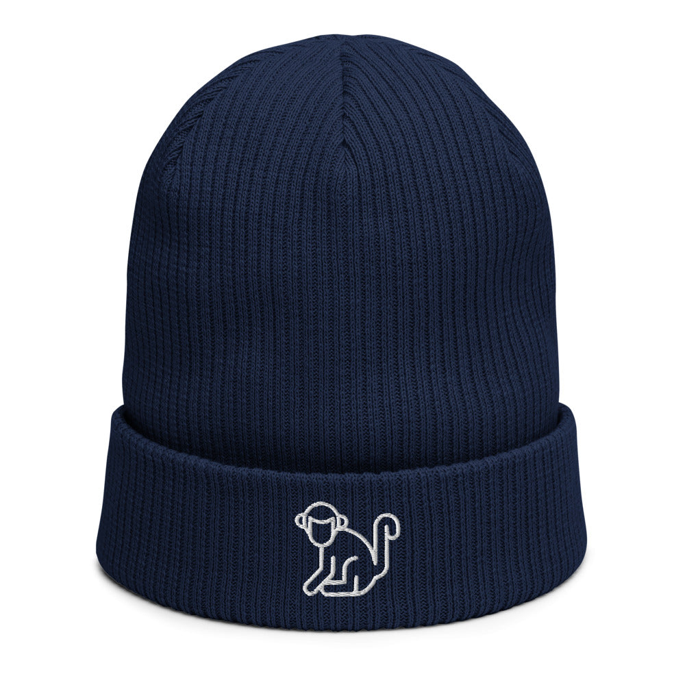 White Logo Beanie
