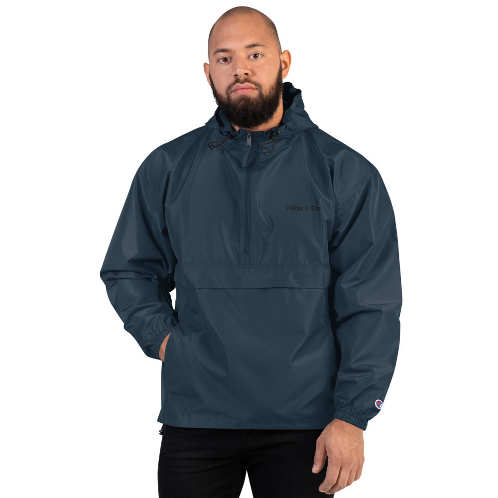Fabs & Co x Champion Wordmark Logo Mens Packable Jacket