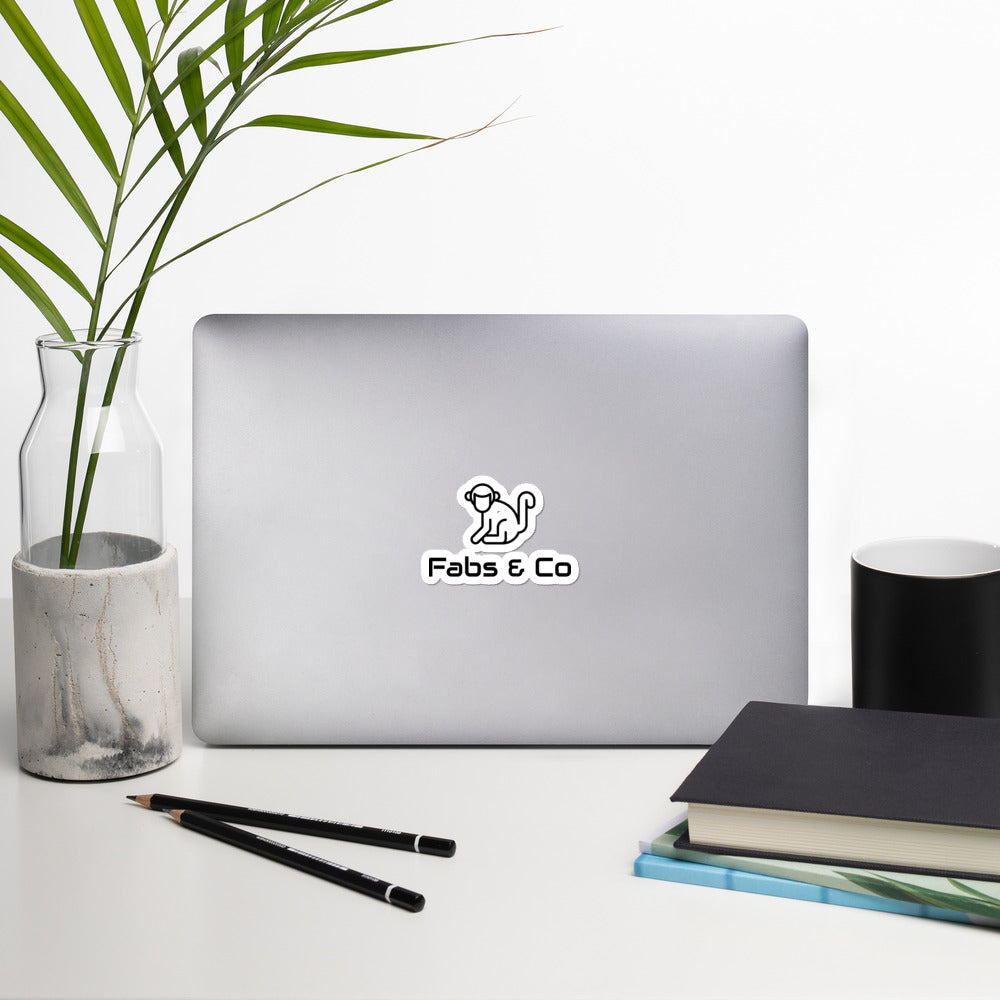 Original Black Logo Bubble-Free Stickers