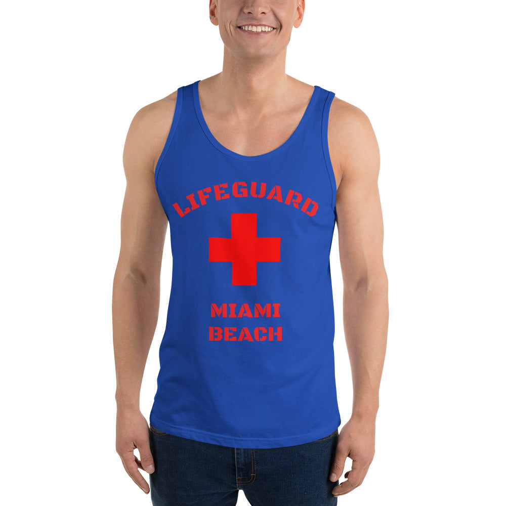 Miami Beach Lifeguard Mens Vest/Tank Top