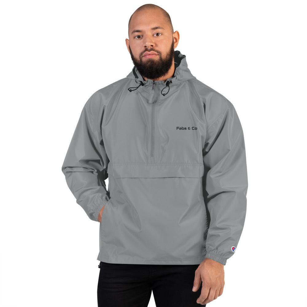 Fabs & Co x Champion Wordmark Logo Mens Packable Jacket