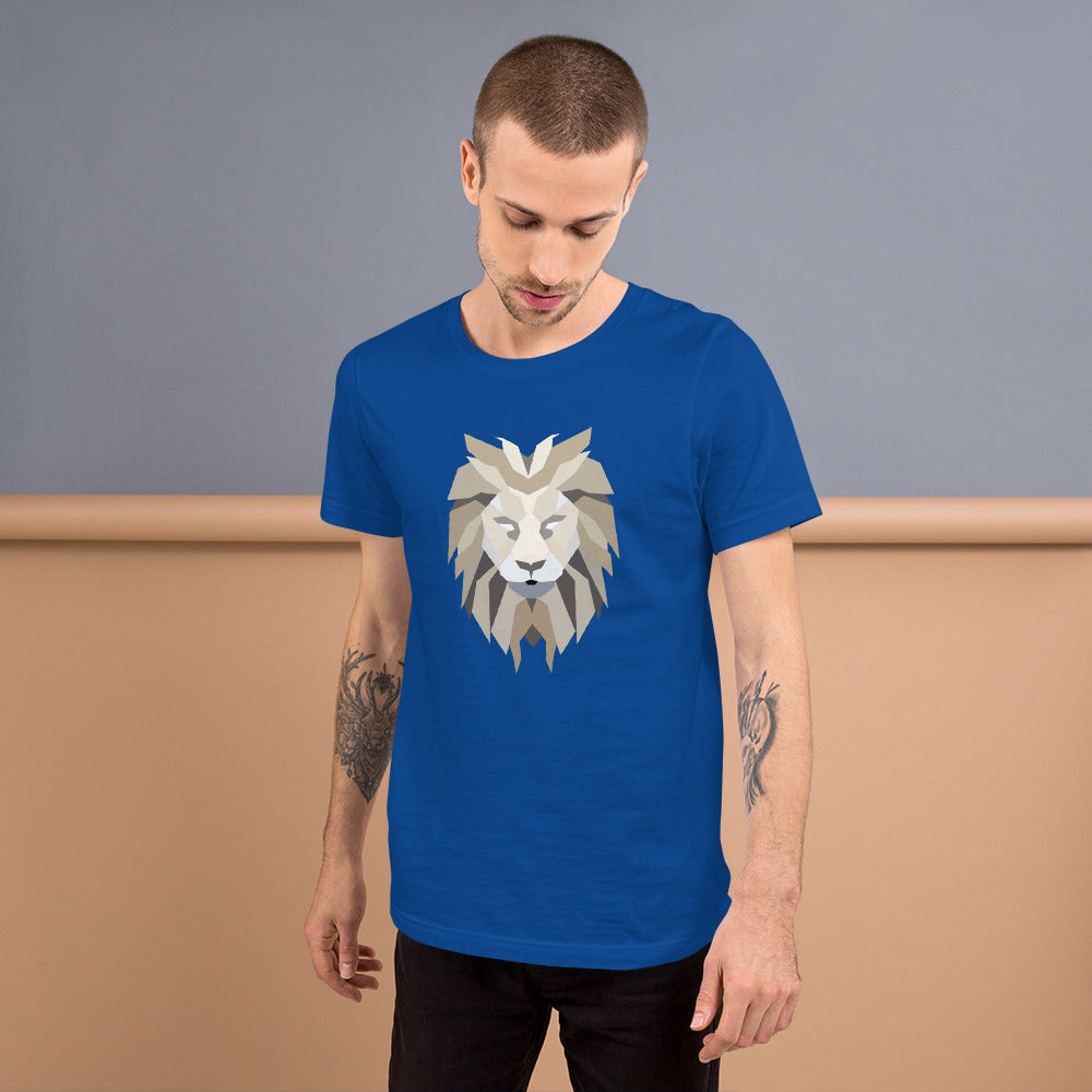 Polygon Lion Mens T-Shirt