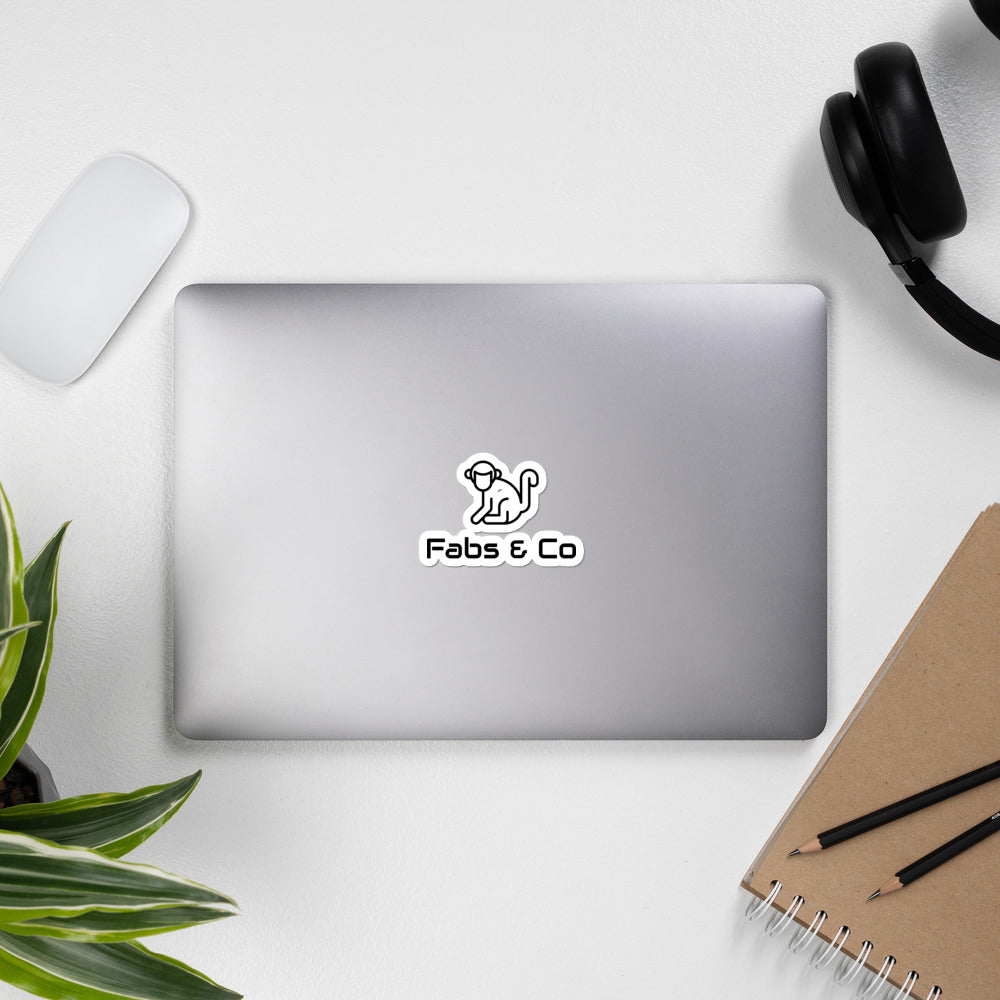 Original Black Logo Bubble-Free Stickers