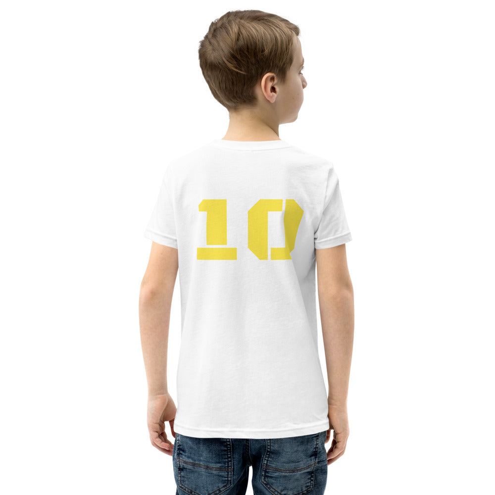 Number 10 Soccer Player Print Boys T-Shirt
