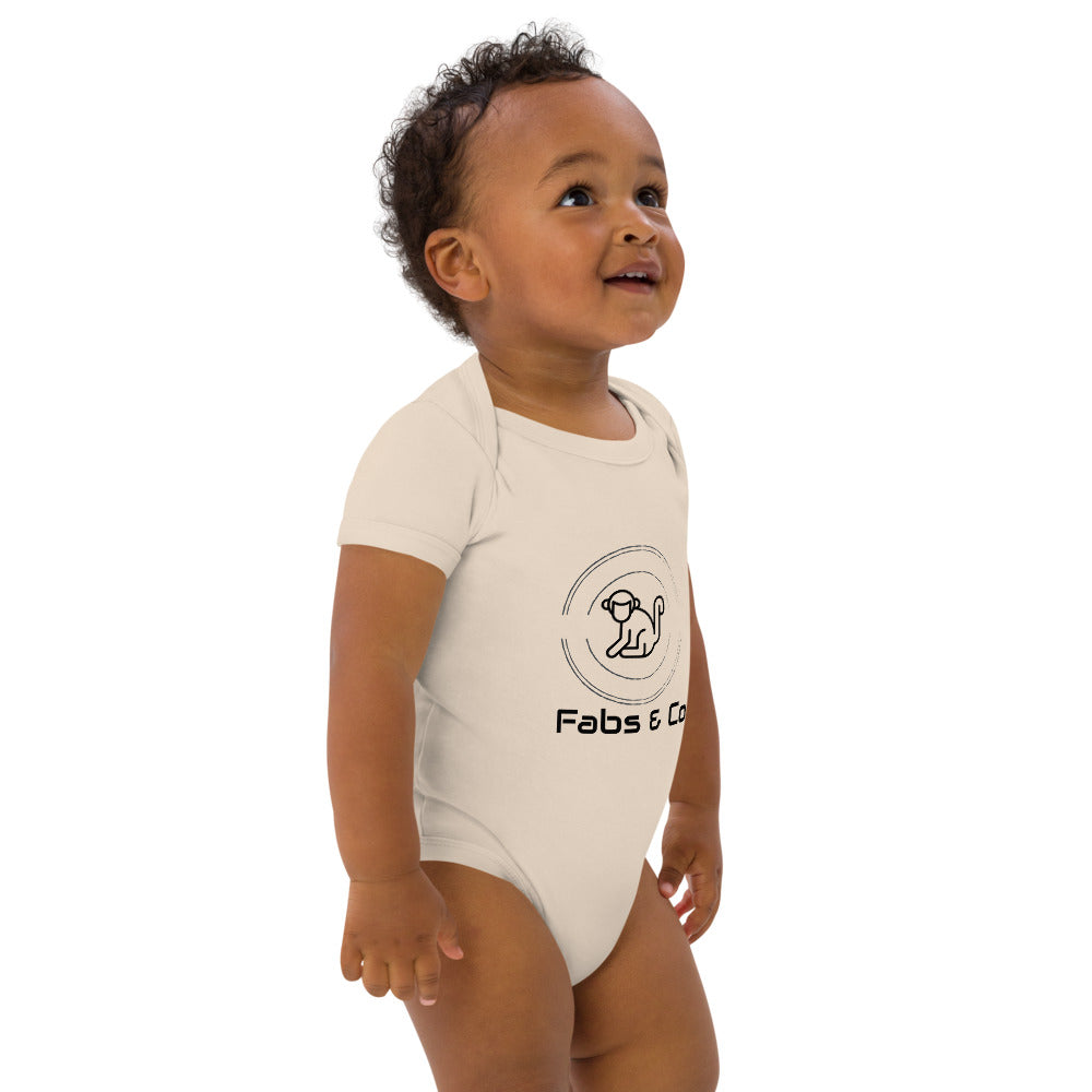 Fabs & Co Orignal Logo and Text Baby Bodysuit