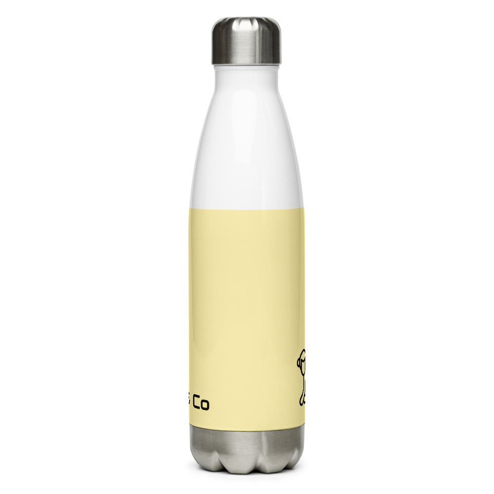 Fabs & Co Mellow Yellow Stainless Steel Water Bottle