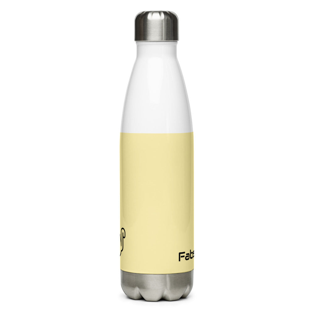 Fabs & Co Mellow Yellow Stainless Steel Water Bottle