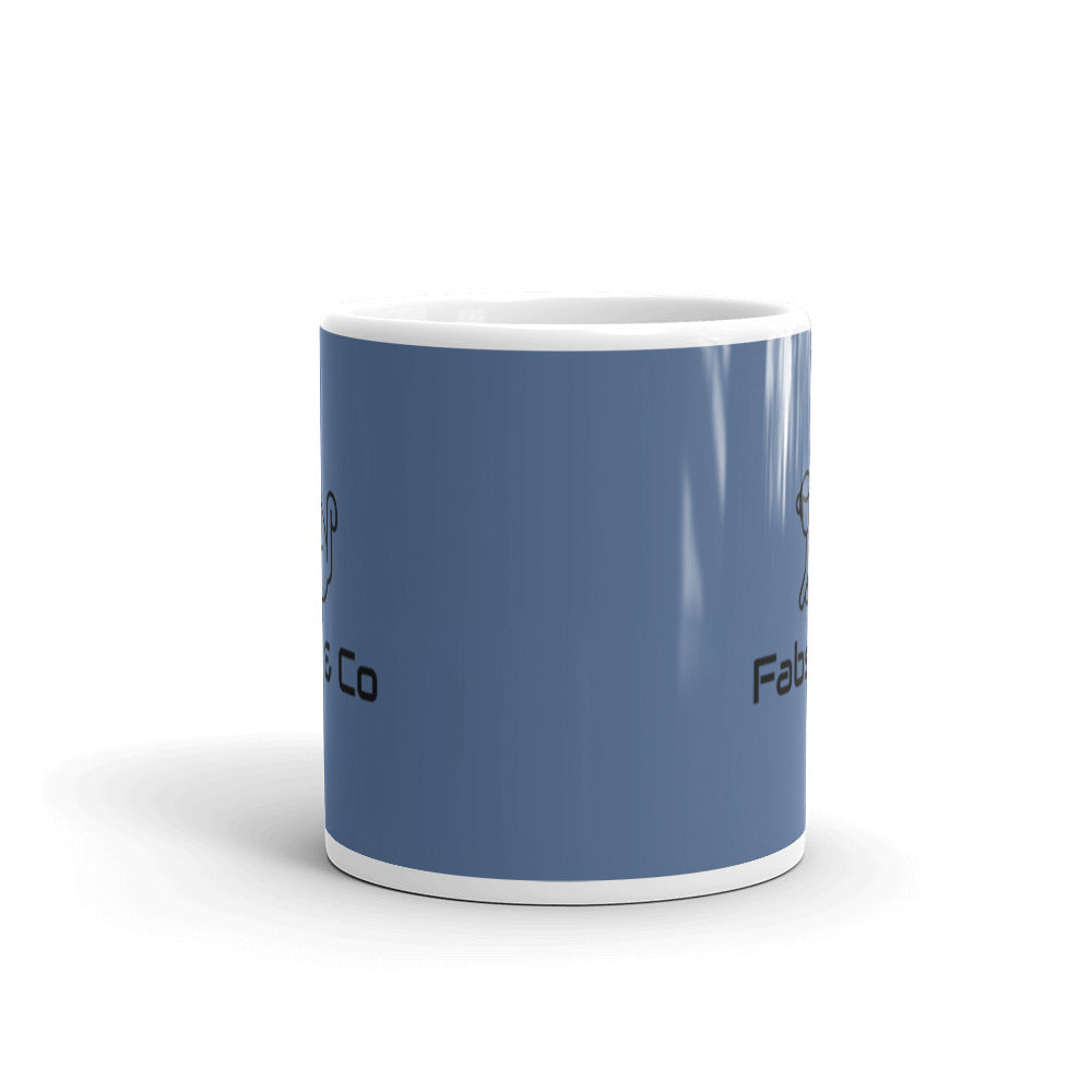 Fabs & Co Blue Glossy Mug