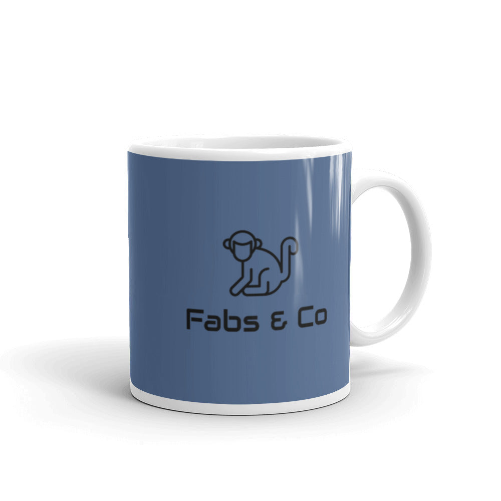 Fabs & Co Blue Glossy Mug
