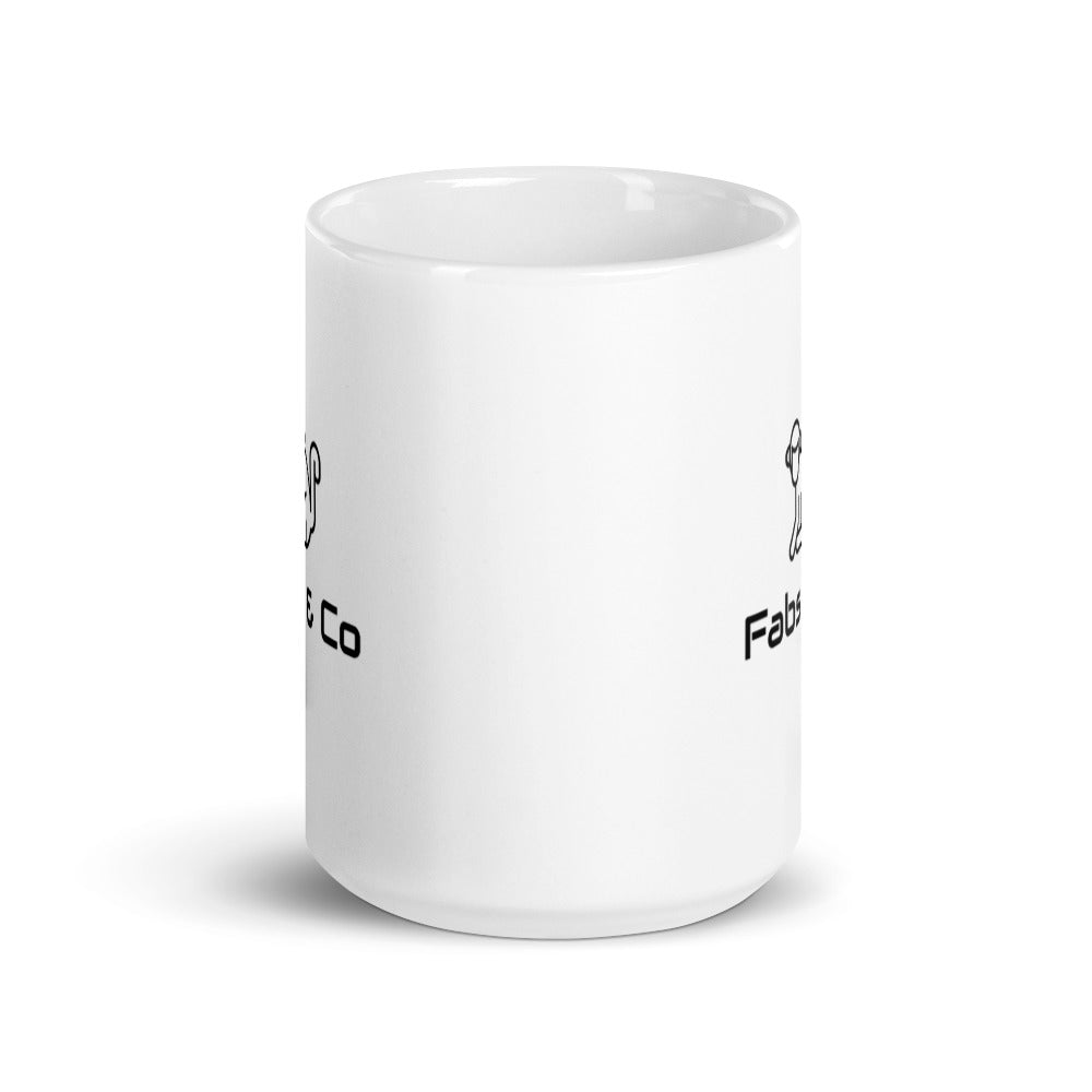 Fabs & Co White Glossy Mug