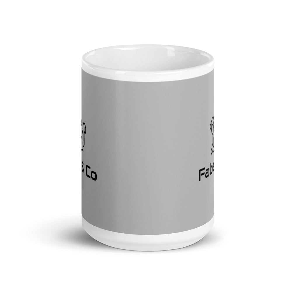 Fabs & Co Grey Glossy Mug