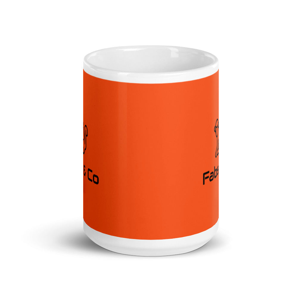 Fabs & Co Outrageous Orange Glossy Mug