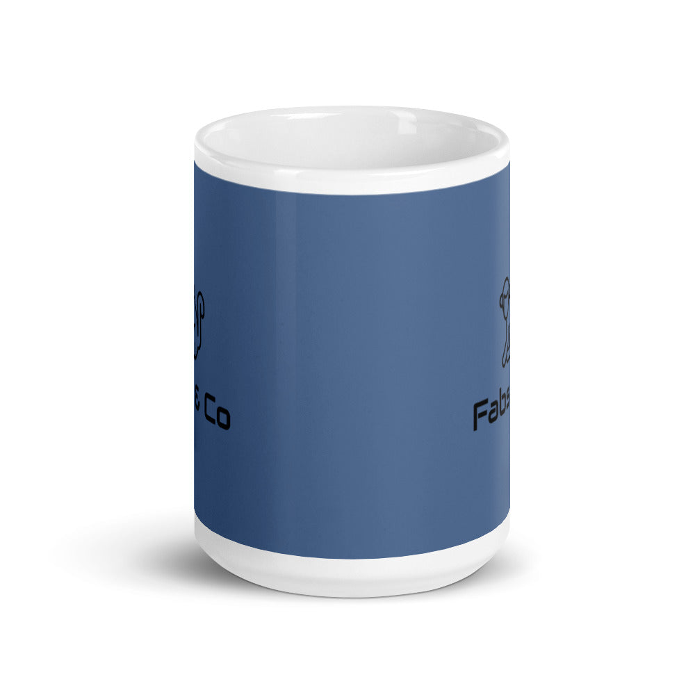 Fabs & Co Blue Glossy Mug
