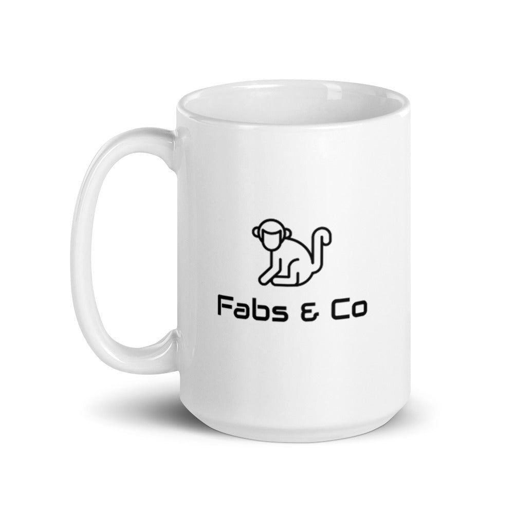Fabs & Co White Glossy Mug