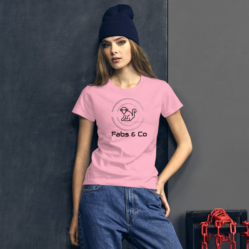 Fabs & Co Orignal Logo and Text Women T-shirt