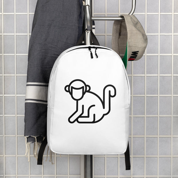 Fabs & Co Black Logo Minimalist Backpack