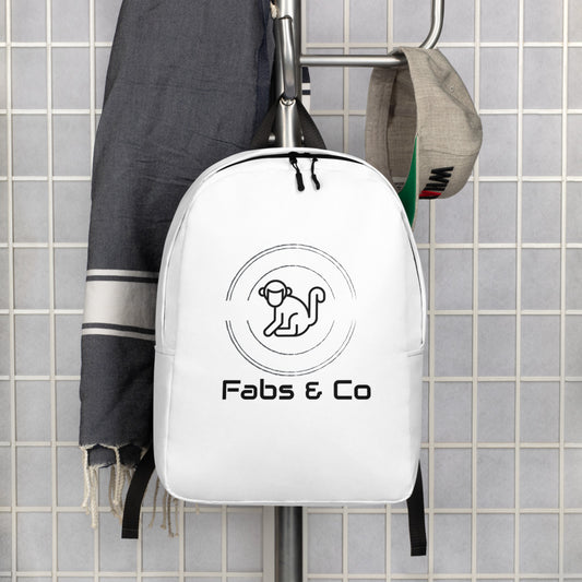 Fabs & Co Orignal Logo and Text Minimalist Backpack