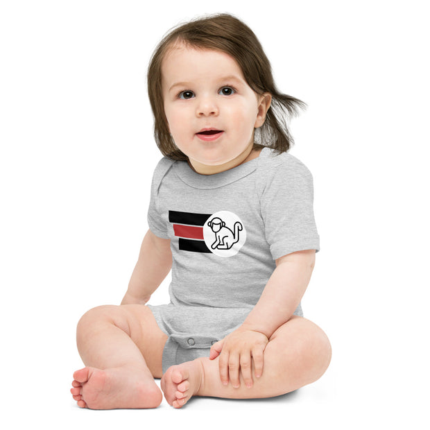 Fabs & Co Logo With Stripes Baby BodySuit