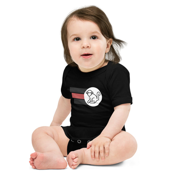 Fabs & Co Logo With Stripes Baby BodySuit