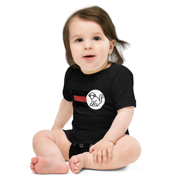Fabs & Co Logo With Stripes Baby BodySuit