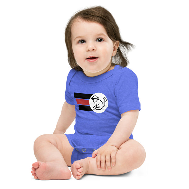 Fabs & Co Logo With Stripes Baby BodySuit