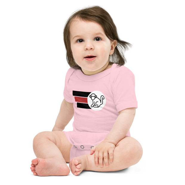 Fabs & Co Logo With Stripes Baby BodySuit