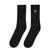 Fabs & Co Embroidered Socks Black