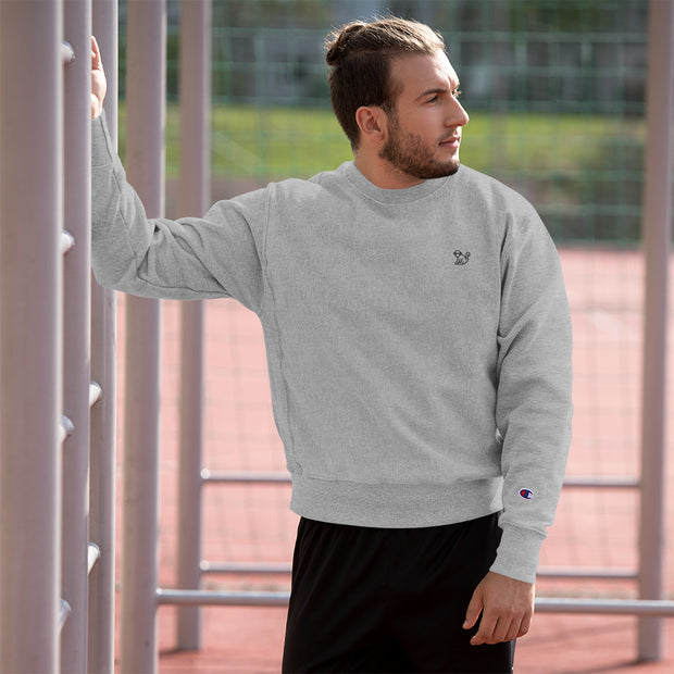 Fabs & Co x Champion Black Logo Sweatshirt