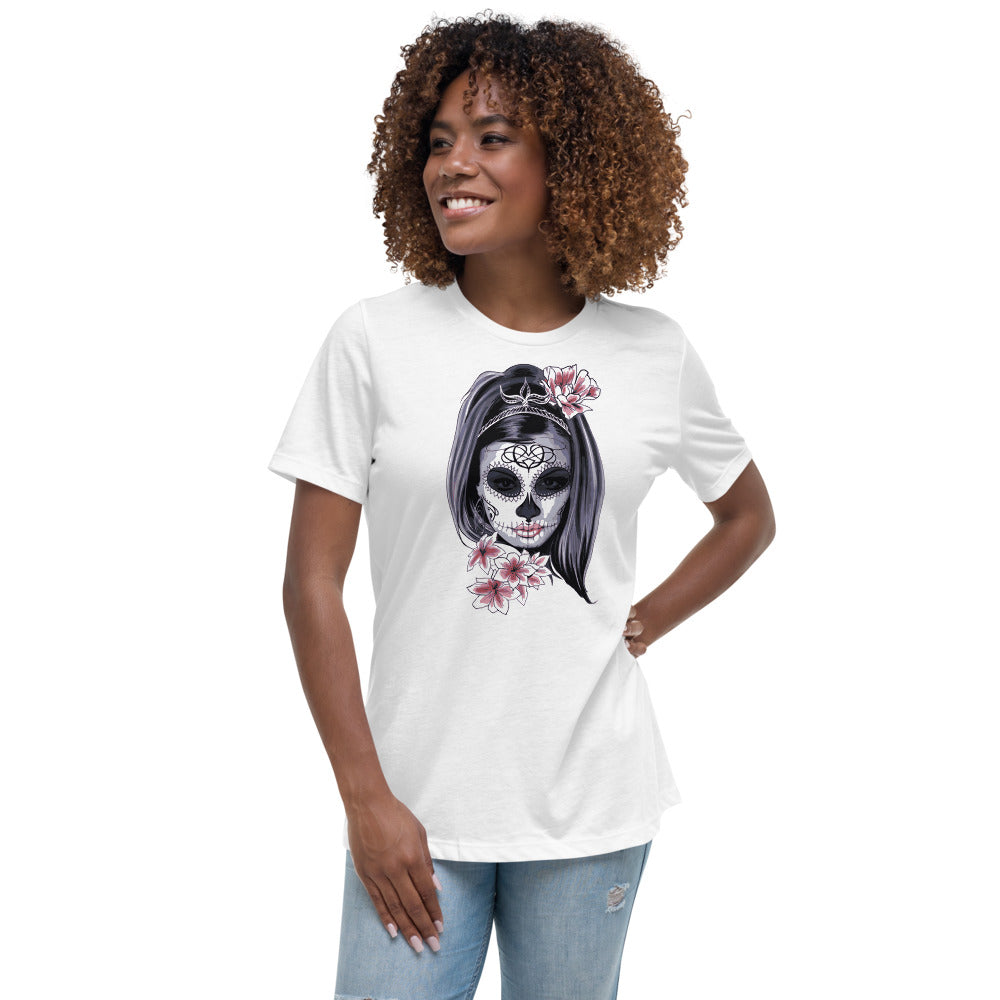 Día de los Muertos Womens Relaxed T-Shirt