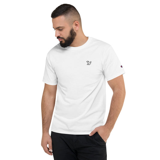 Fabs & Co x Champion Black Logo Mens T-Shirt