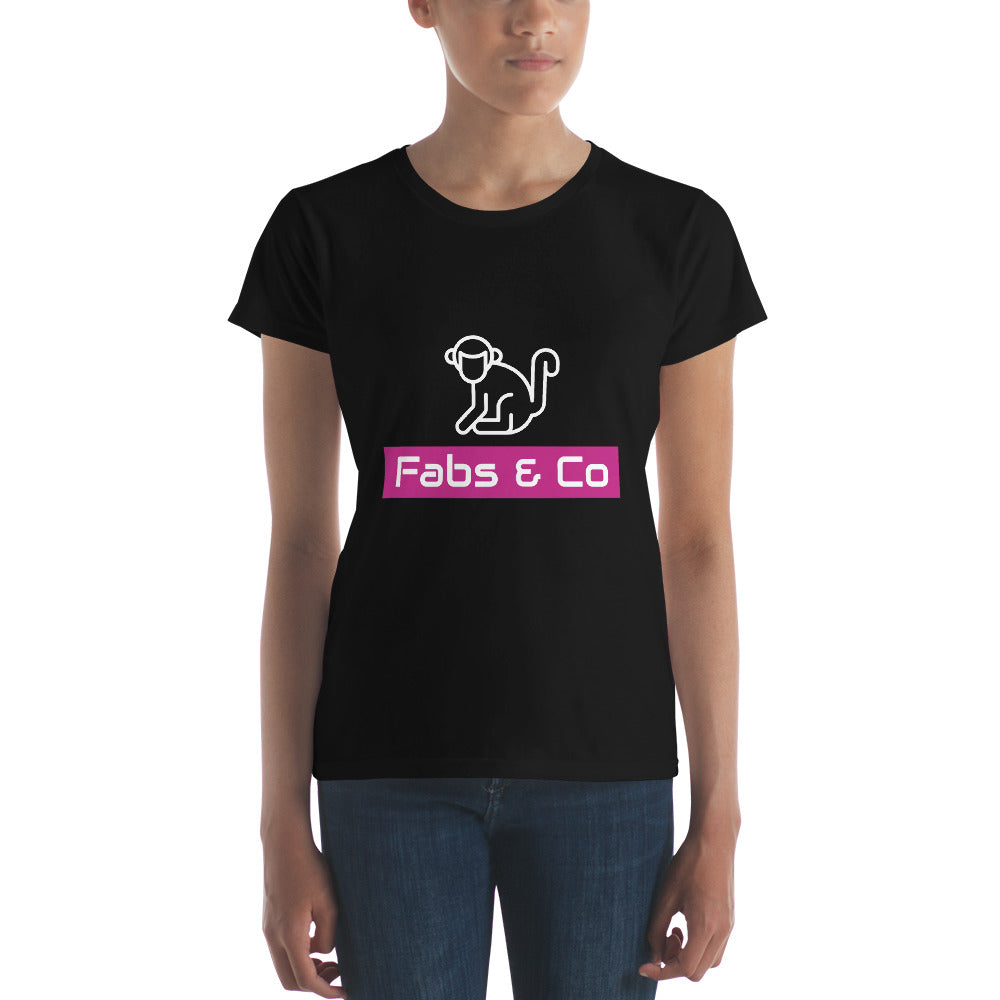 Plum Stripe Original Logo Womens T-Shirt