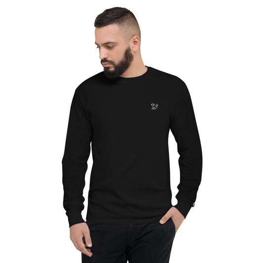 Fabs & Co x Champion White Logo Mens Long Sleeve T-Shirt