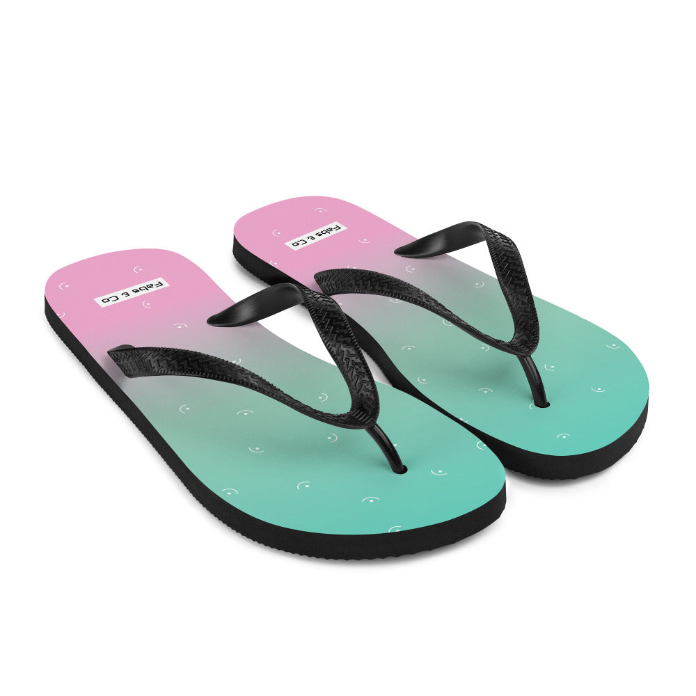 Two Tone Womens Flip-Flops
