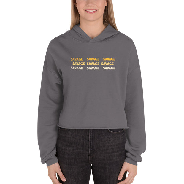 Savage Crop Womens Hoodie