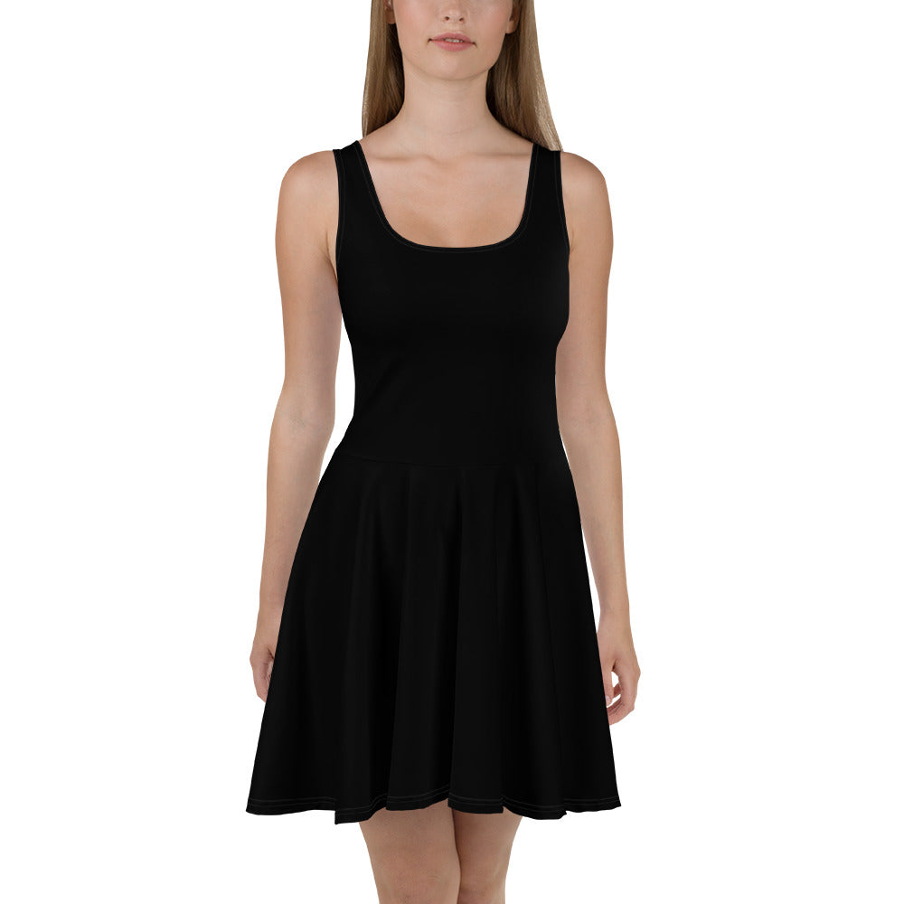 Black Womens Skater Dress