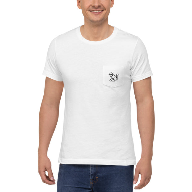 Black Pocket Logo Mens T-Shirt