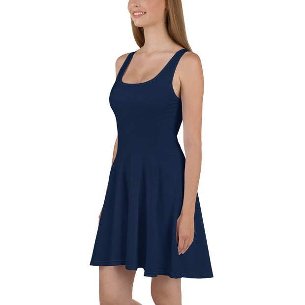 Navy Womens Skater Dress