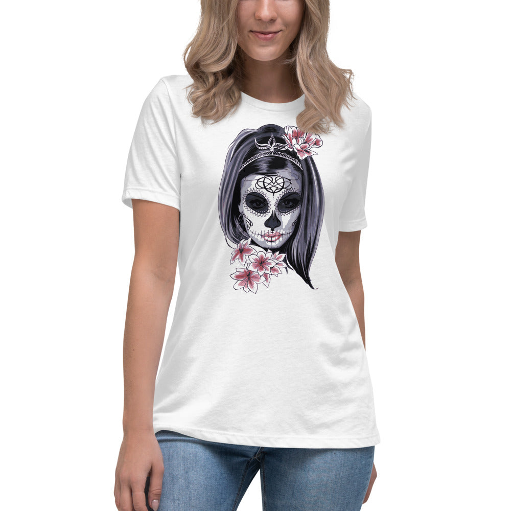 Día de los Muertos Womens Relaxed T-Shirt