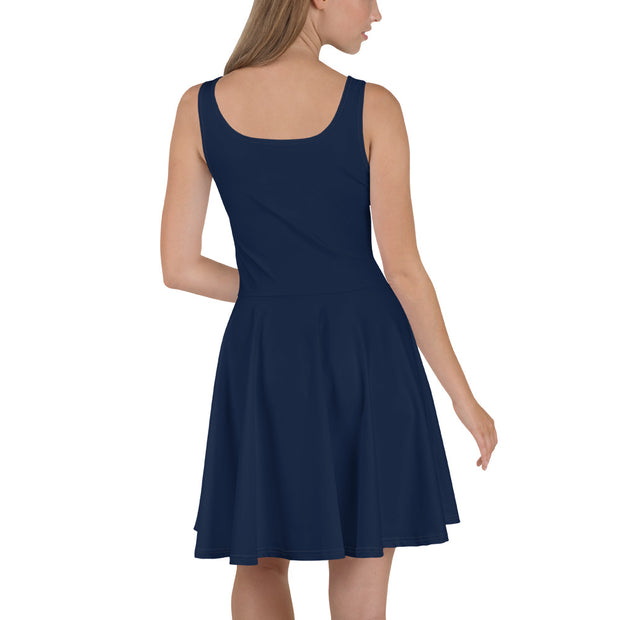 Navy Womens Skater Dress