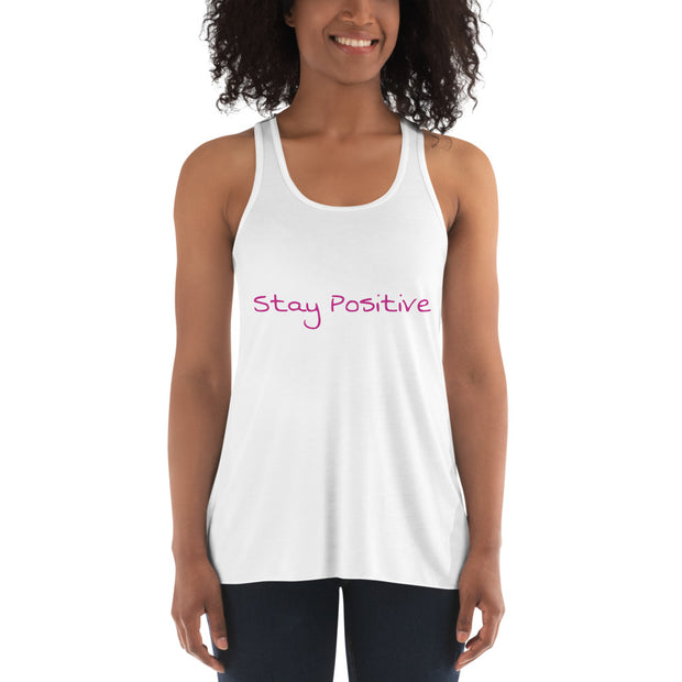 Stay Positive Women's Flowy Racerback Vest/Tank