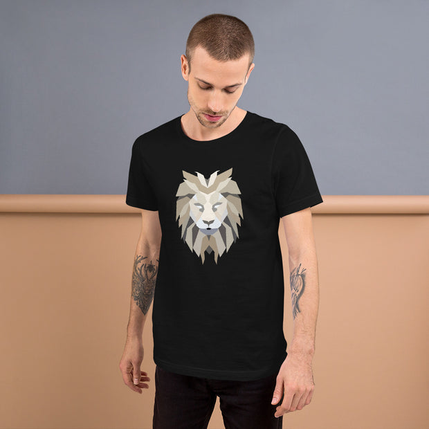 Polygon Lion Mens T-Shirt