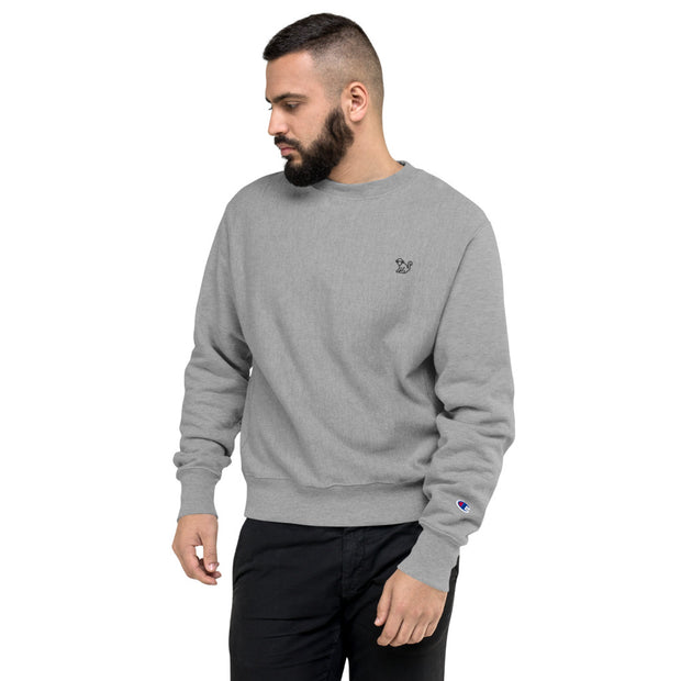 Fabs & Co x Champion Black Logo Sweatshirt